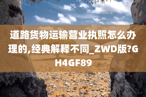 道路货物运输营业执照怎么办理的,经典解释不同_ZWD版?GH4GF89