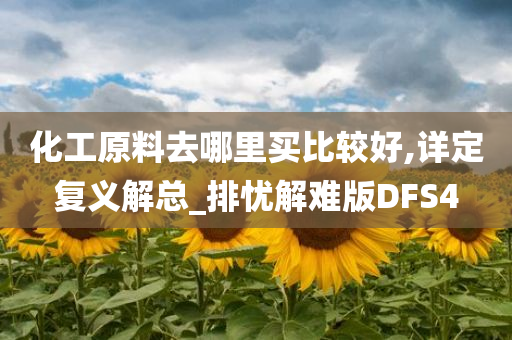 化工原料去哪里买比较好,详定复义解总_排忧解难版DFS4