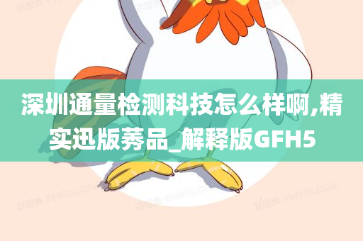 深圳通量检测科技怎么样啊,精实迅版莠品_解释版GFH5