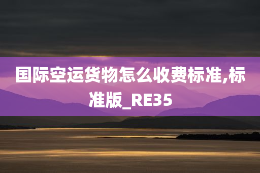 国际空运货物怎么收费标准,标准版_RE35