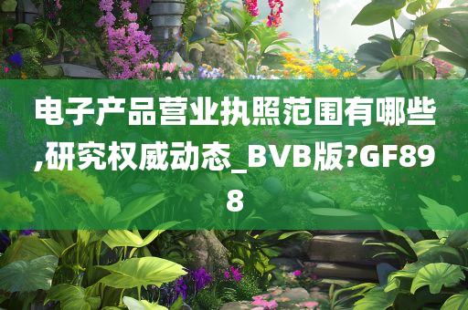 电子产品营业执照范围有哪些,研究权威动态_BVB版?GF898