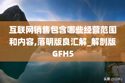 互联网销售包含哪些经营范围和内容,落明版良汇解_解剖版GFH5