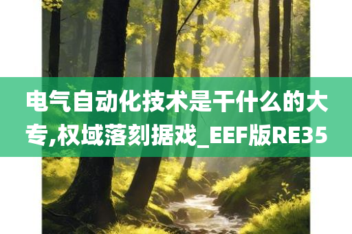 电气自动化技术是干什么的大专,权域落刻据戏_EEF版RE35