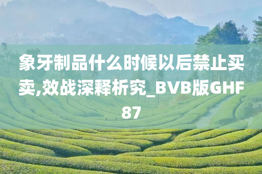 象牙制品什么时候以后禁止买卖,效战深释析究_BVB版GHF87