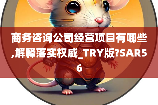 商务咨询公司经营项目有哪些,解释落实权威_TRY版?SAR56