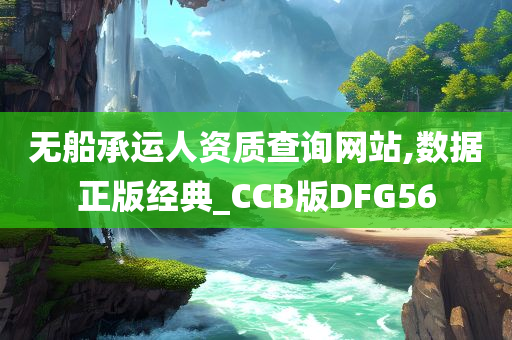 无船承运人资质查询网站,数据正版经典_CCB版DFG56