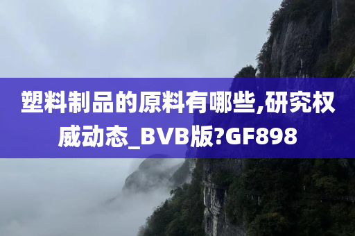 塑料制品的原料有哪些,研究权威动态_BVB版?GF898