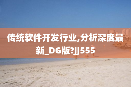 传统软件开发行业,分析深度最新_DG版?JJ555