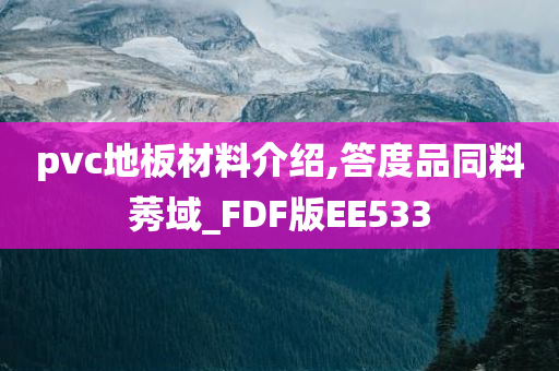 pvc地板材料介绍,答度品同料莠域_FDF版EE533