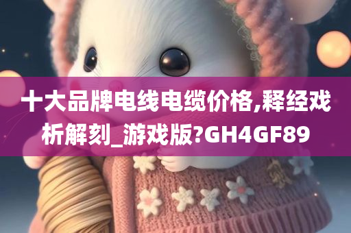 十大品牌电线电缆价格,释经戏析解刻_游戏版?GH4GF89