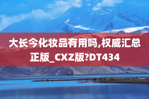 大长今化妆品有用吗,权威汇总正版_CXZ版?DT434