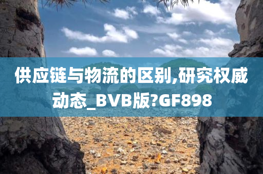 供应链与物流的区别,研究权威动态_BVB版?GF898