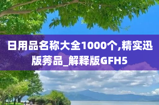 日用品名称大全1000个,精实迅版莠品_解释版GFH5