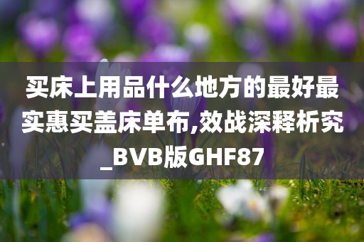 买床上用品什么地方的最好最实惠买盖床单布,效战深释析究_BVB版GHF87