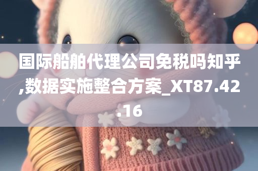 国际船舶代理公司免税吗知乎,数据实施整合方案_XT87.42.16