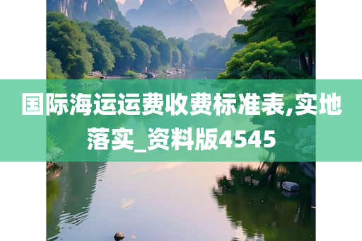 国际海运运费收费标准表,实地落实_资料版4545