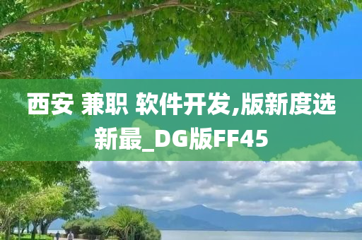 西安 兼职 软件开发,版新度选新最_DG版FF45