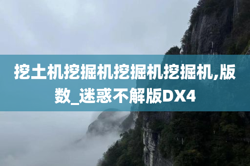 挖土机挖掘机挖掘机挖掘机,版数_迷惑不解版DX4