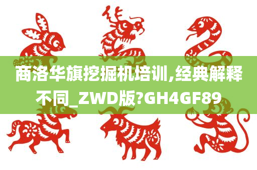 商洛华旗挖掘机培训,经典解释不同_ZWD版?GH4GF89