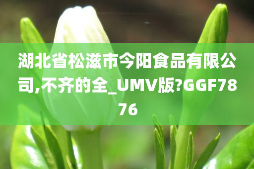 湖北省松滋市今阳食品有限公司,不齐的全_UMV版?GGF7876