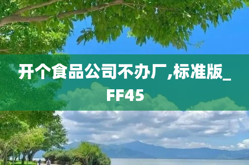 开个食品公司不办厂,标准版_FF45