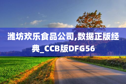 潍坊欢乐食品公司,数据正版经典_CCB版DFG56