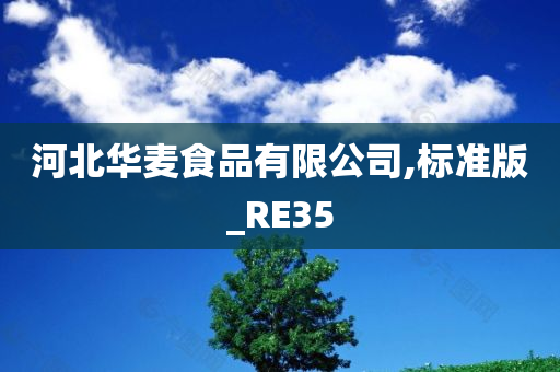 河北华麦食品有限公司,标准版_RE35