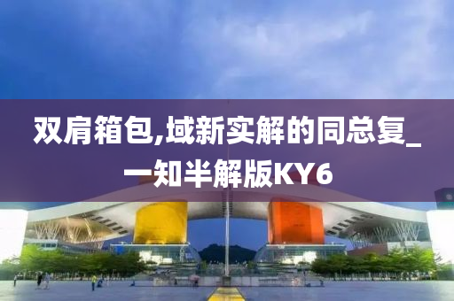 双肩箱包,域新实解的同总复_一知半解版KY6