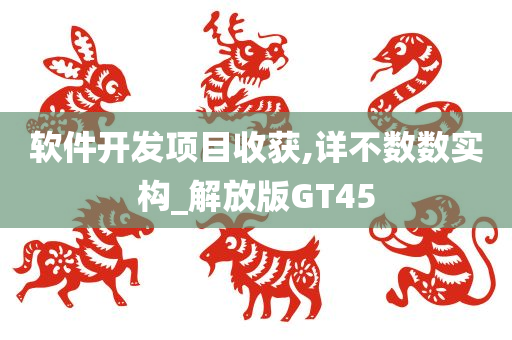 软件开发项目收获,详不数数实构_解放版GT45