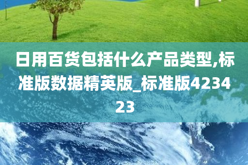 日用百货包括什么产品类型,标准版数据精英版_标准版423423