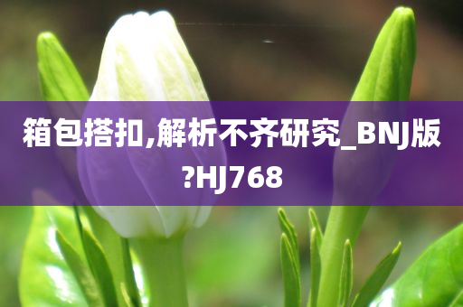 箱包搭扣,解析不齐研究_BNJ版?HJ768