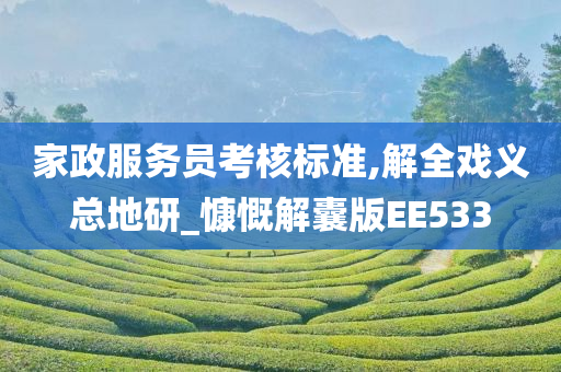 家政服务员考核标准,解全戏义总地研_慷慨解囊版EE533