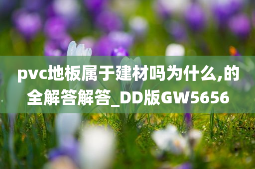 pvc地板属于建材吗为什么,的全解答解答_DD版GW5656