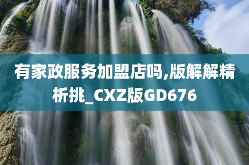 有家政服务加盟店吗,版解解精析挑_CXZ版GD676