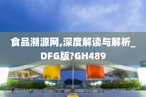 食品溯源网,深度解读与解析_DFG版?GH489