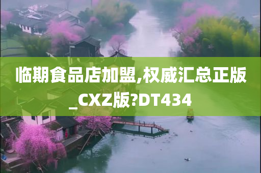 临期食品店加盟,权威汇总正版_CXZ版?DT434