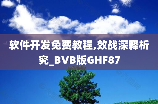 软件开发免费教程,效战深释析究_BVB版GHF87