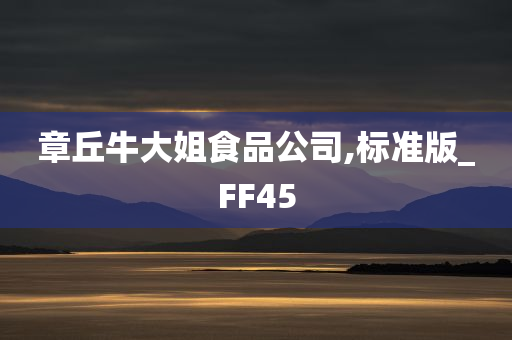 章丘牛大姐食品公司,标准版_FF45