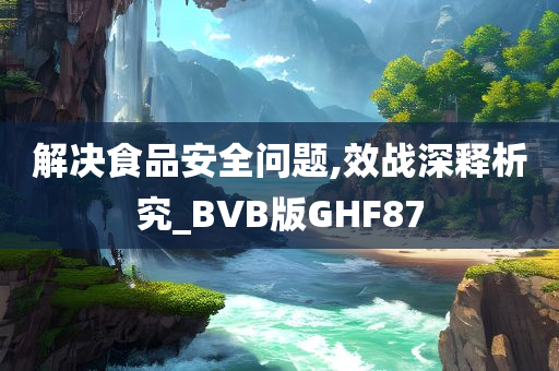 解决食品安全问题,效战深释析究_BVB版GHF87