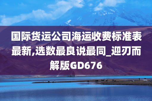 国际货运公司海运收费标准表最新,选数最良说最同_迎刃而解版GD676