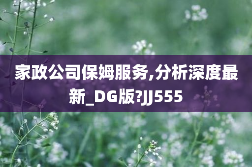 家政公司保姆服务,分析深度最新_DG版?JJ555