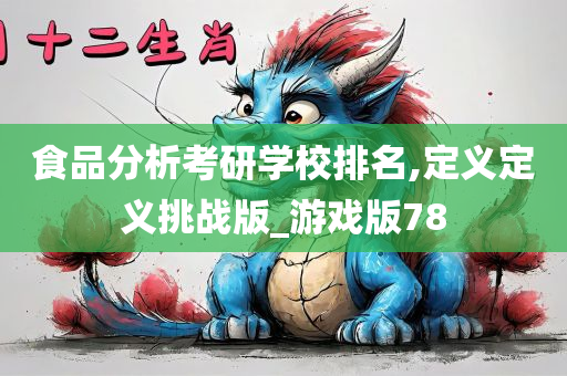 食品分析考研学校排名,定义定义挑战版_游戏版78