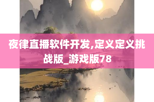 夜律直播软件开发,定义定义挑战版_游戏版78