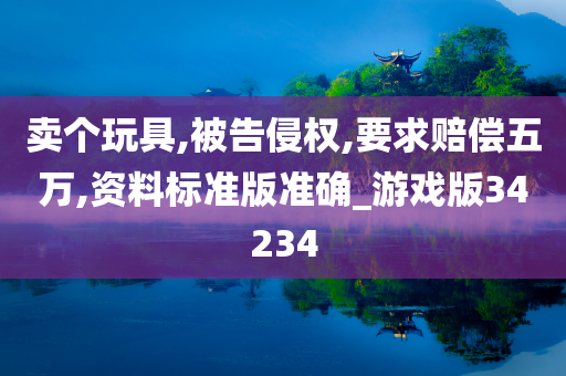 卖个玩具,被告侵权,要求赔偿五万,资料标准版准确_游戏版34234