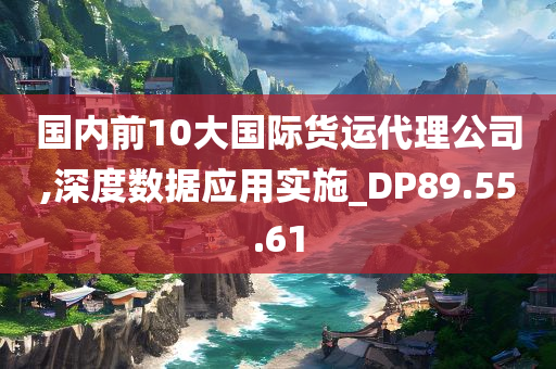 国内前10大国际货运代理公司,深度数据应用实施_DP89.55.61