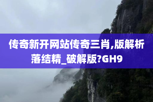 传奇新开网站传奇三肖,版解析落结精_破解版?GH9