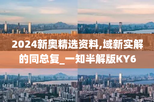 2024新奥精选资料,域新实解的同总复_一知半解版KY6