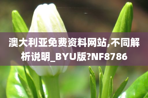 澳大利亚免费资料网站,不同解析说明_BYU版?NF8786