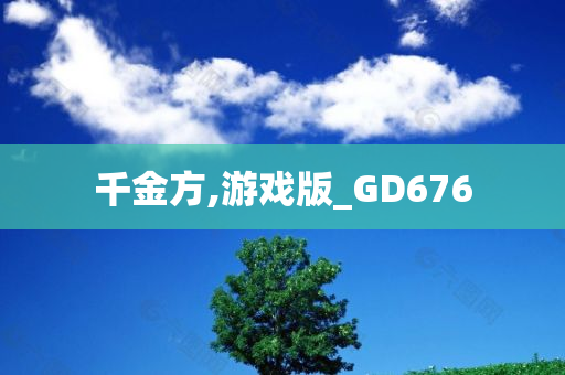 千金方,游戏版_GD676