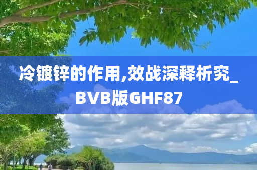 冷镀锌的作用,效战深释析究_BVB版GHF87